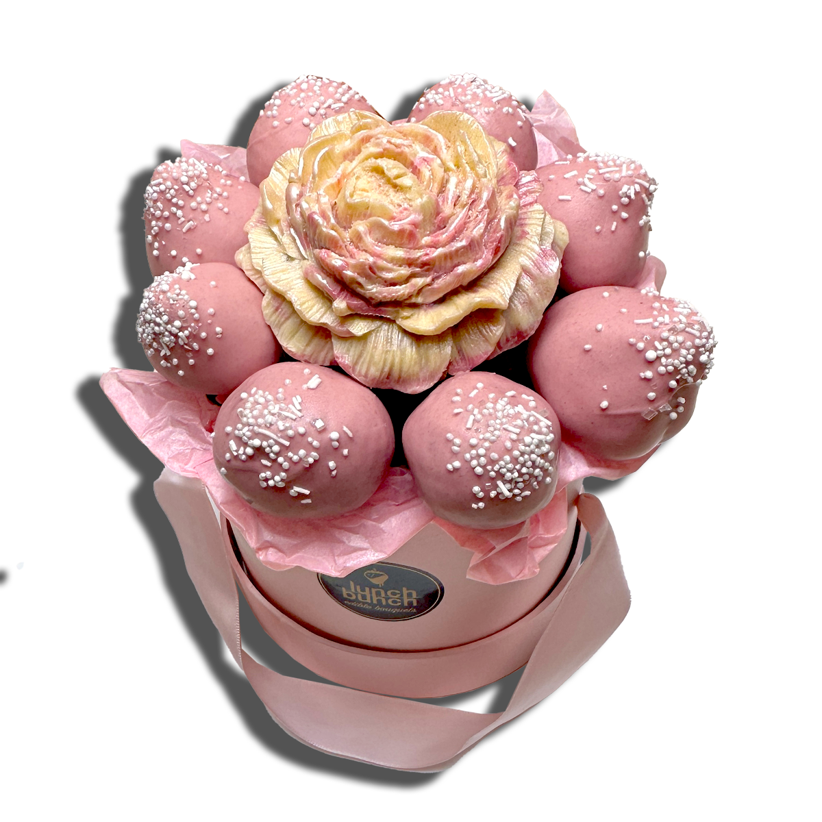 pink chocolate strawberries bouquet melbourne adelaide delivery birthday gift