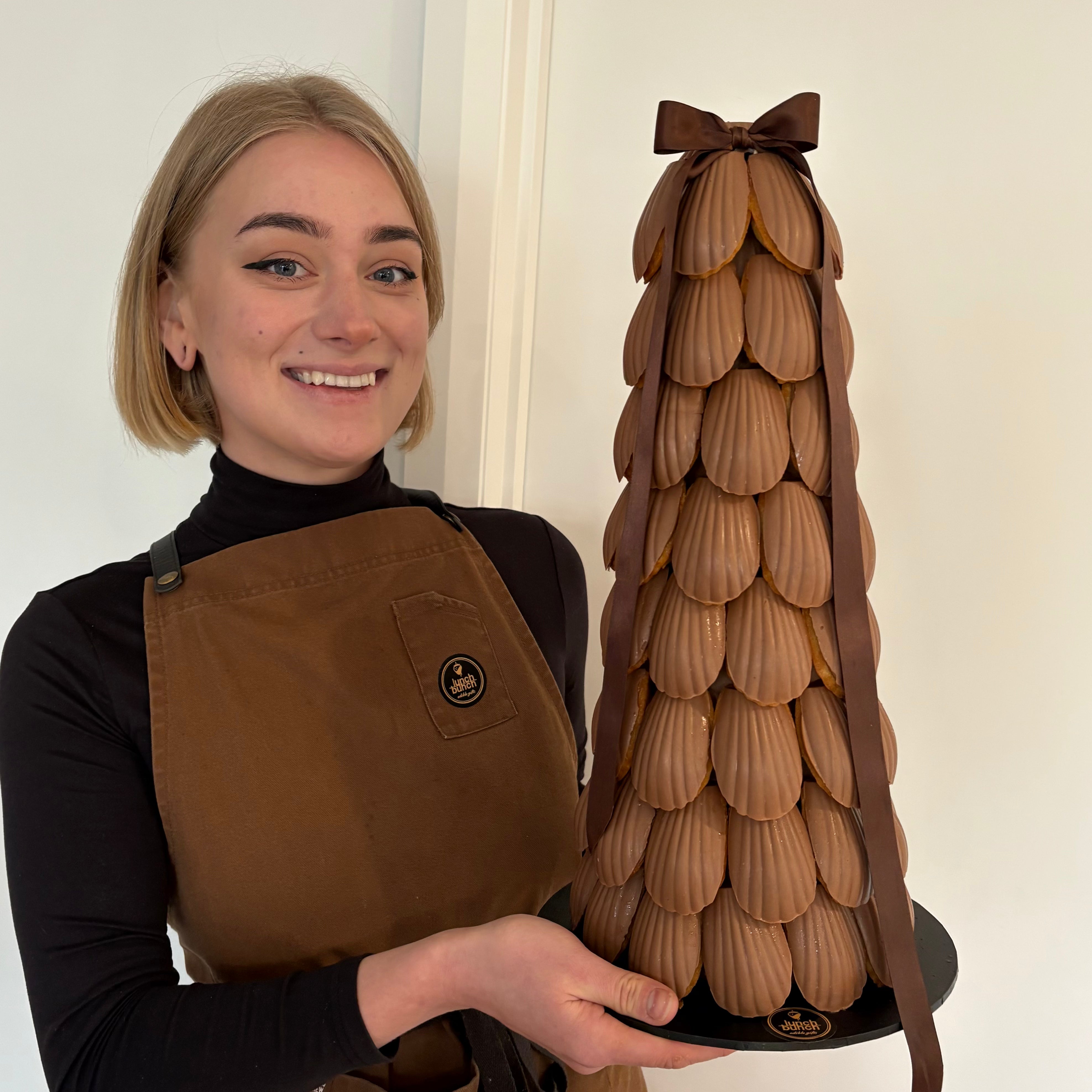 Chocolate Madeleine Cake Tower