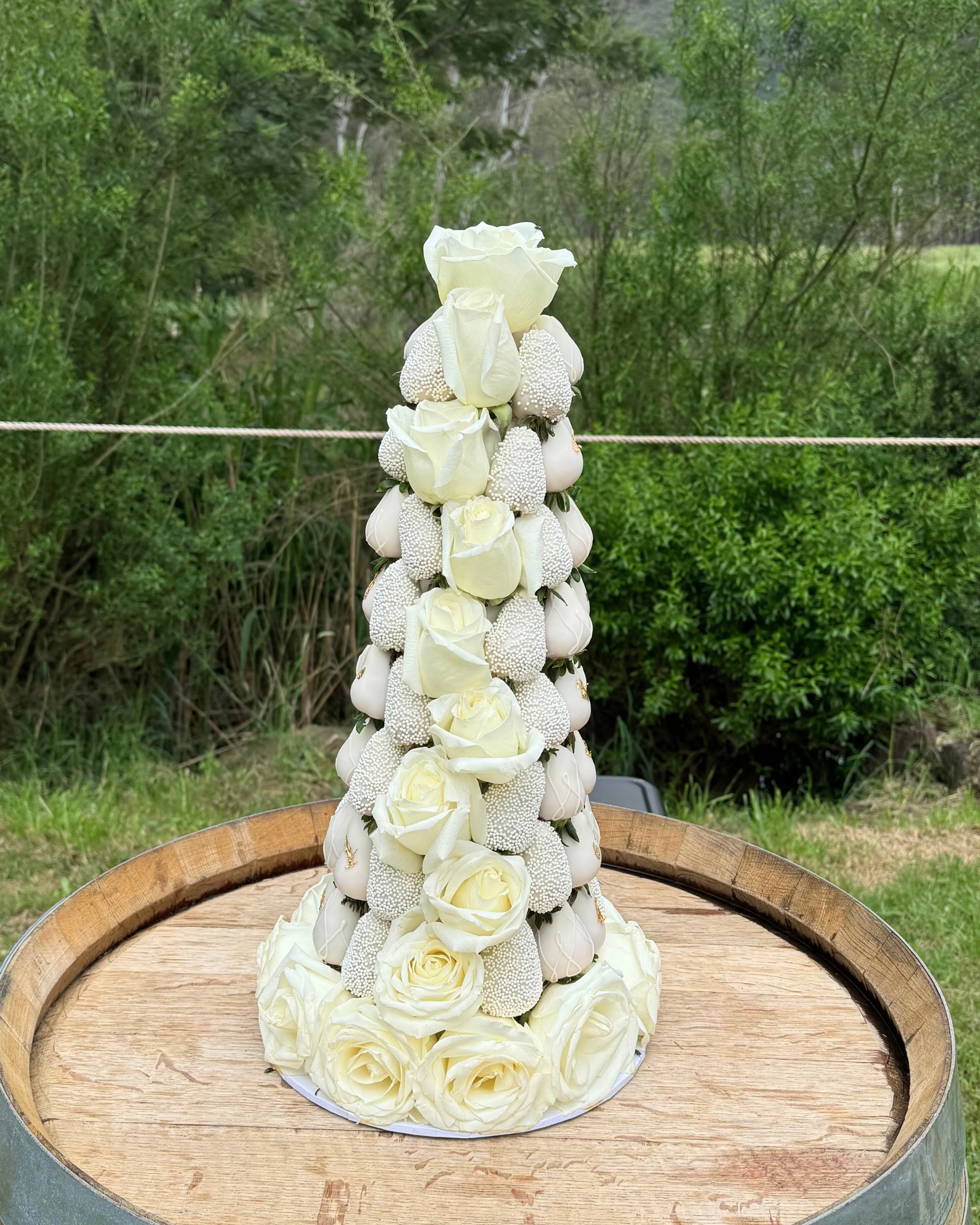 Wedding Chocolate Strawberry Tower