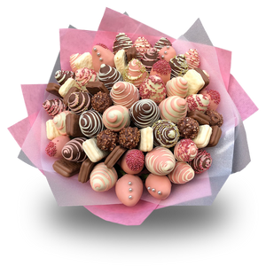 "Baby Girl" Chocolate Strawberry Bouquet Large