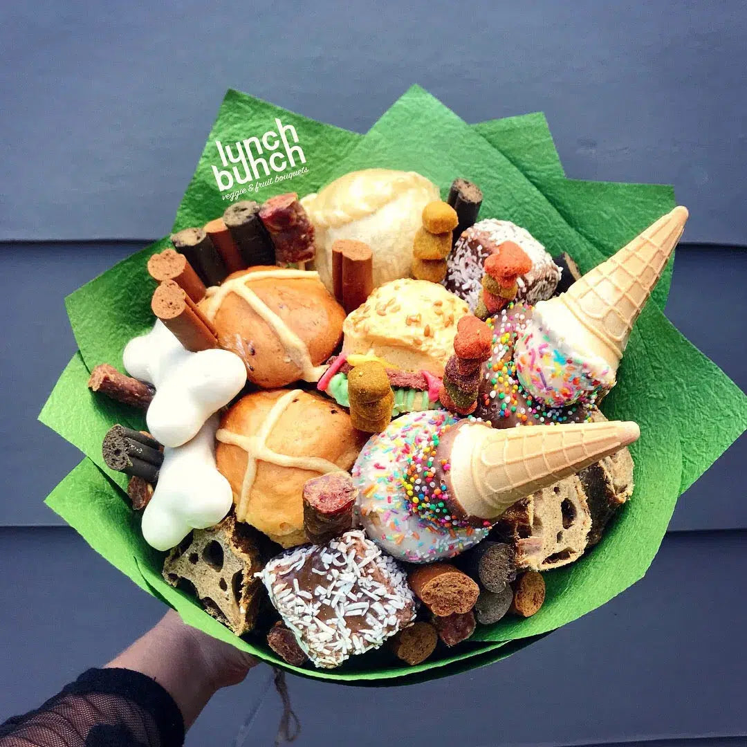 Dog Treats Box Pet Gift Dog Hamper Lunch Bunch