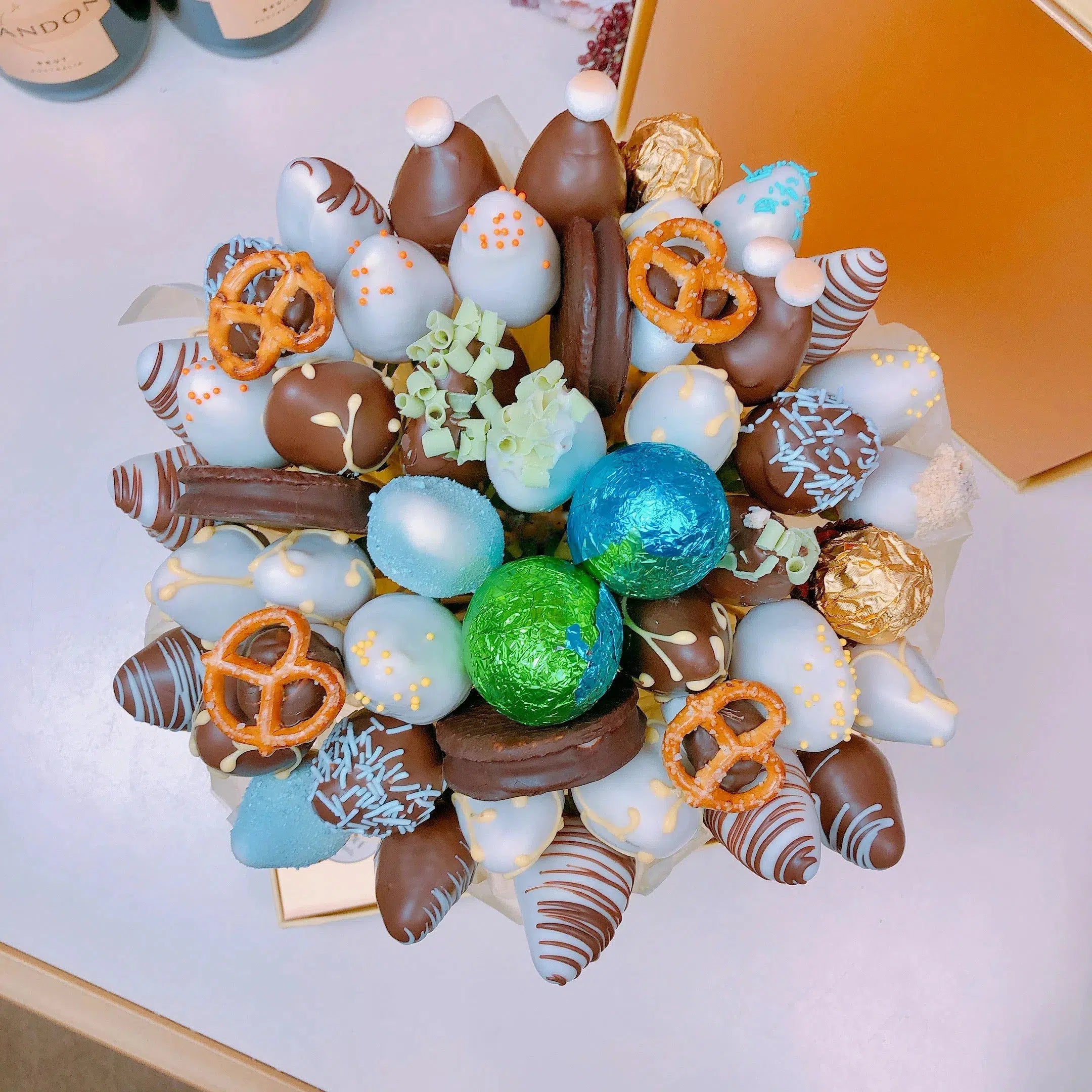 Easter Chocolate Bouquet, Dessert gift box, adelaide chocolate gift delivery, same day delivery
