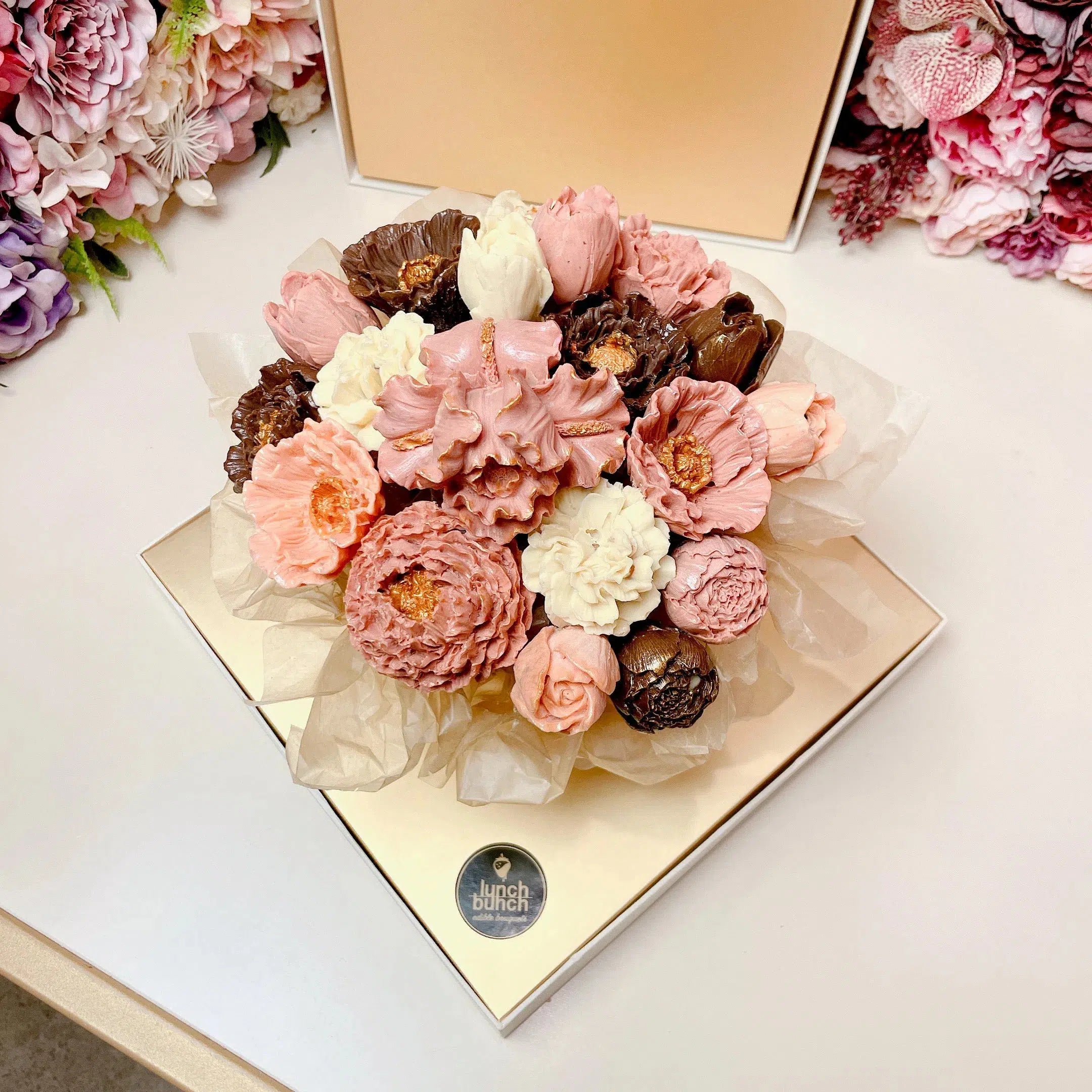 Chocolate Flowers Bouquet Dusk-Chocolate Bouquet-Lunch Bunch