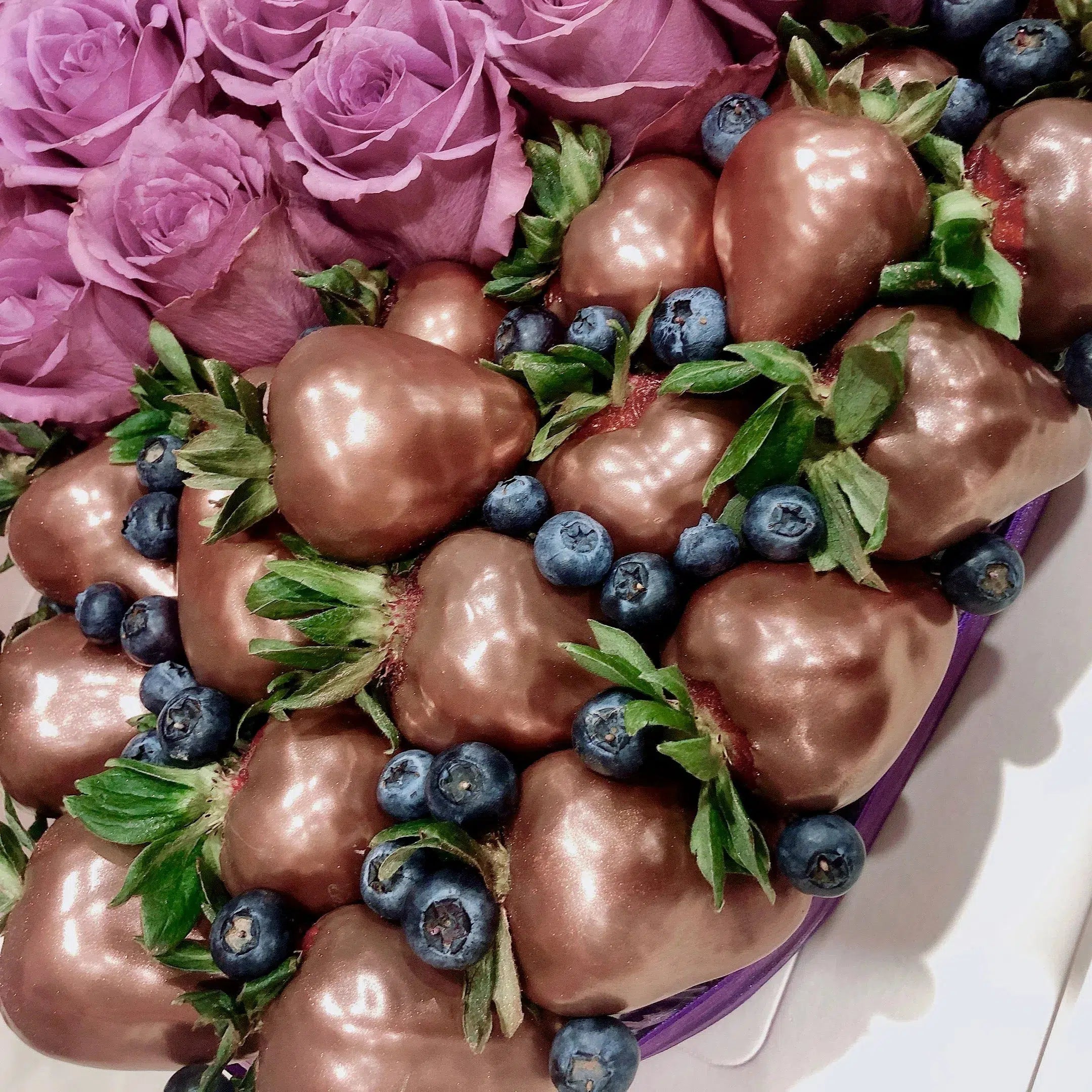 chocolate love heart for Adelaide same day delivery service, romantic treat dessert box