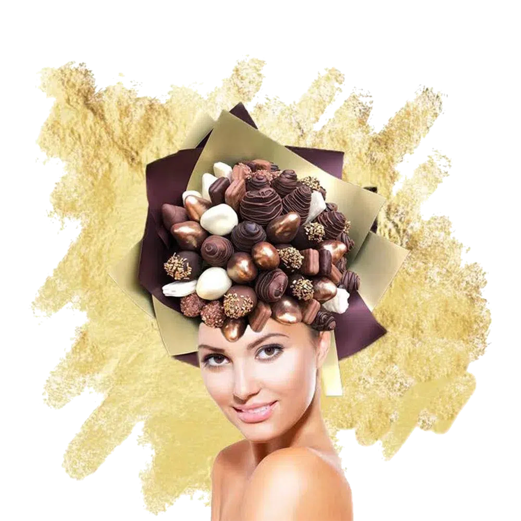 Custom Edible Bouquet-Chocolate Bouquet-Large-Lunch Bunch