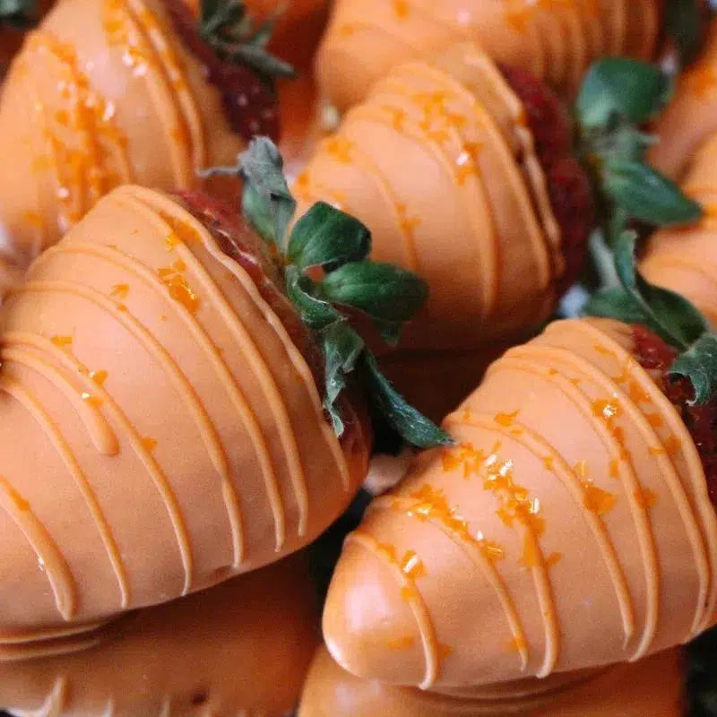 Easter chololate covered strawberries for a desseret table, High Tea teats for easter lunch or dinner table