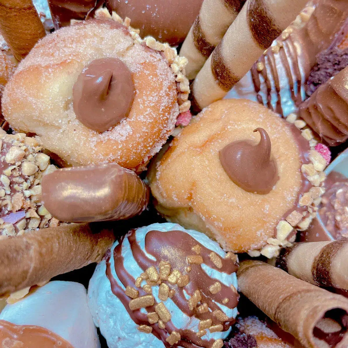 dessert hamper with donuts