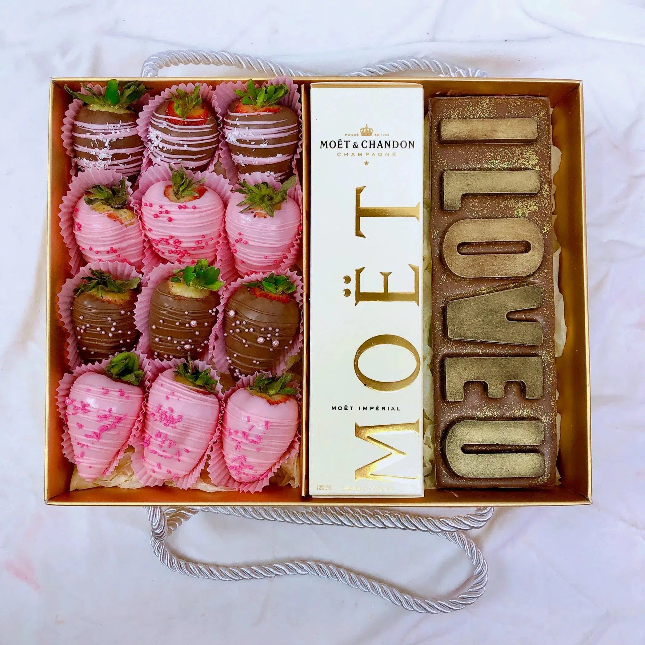 Gourmet personalise chocolate lettuce gift hamper was chocolate bar I love you perfect birthday gift