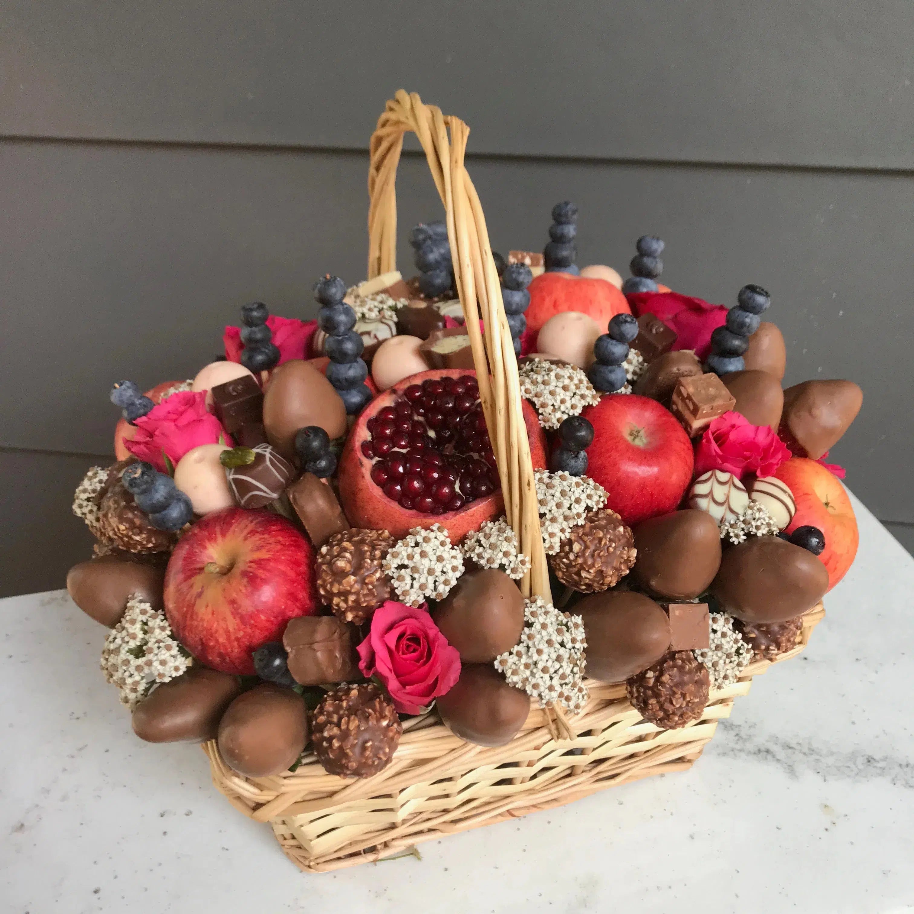 Lindt Chocolate Gift Basket-Baskets-Lunch Bunch