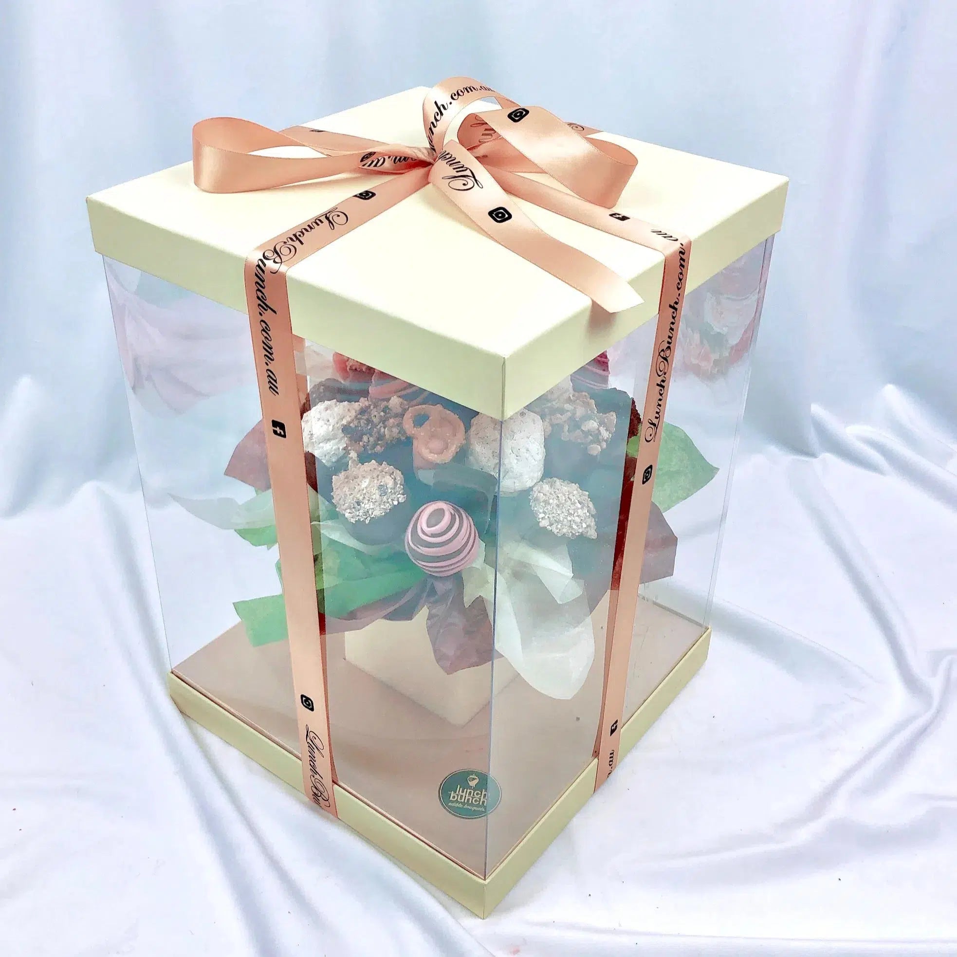 "Nuts About You" Sweet Blooms Edible Bouquet-Chocolate Strawberry Bouquets-small-Lunch Bunch