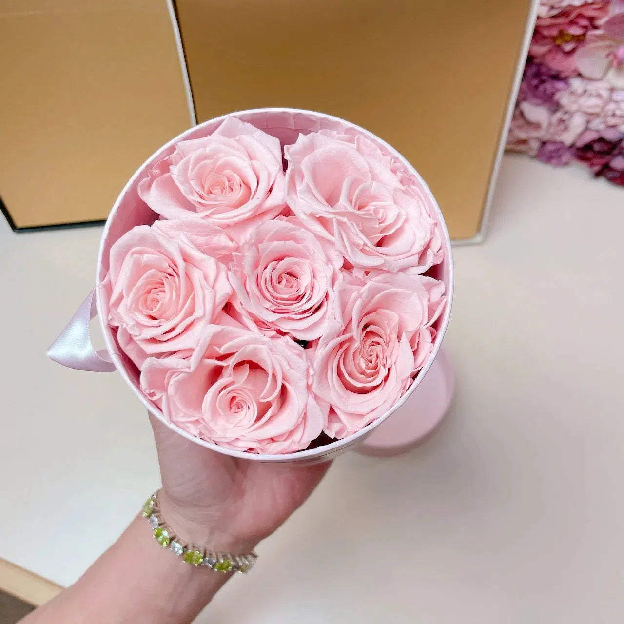 Preserved Roses Box preserved-deluxe-box, eternal roses, infinity roses, everlasting flowers, same day delivery gifts online, valentines day gift , romantic gift for her , pink roses bouquet