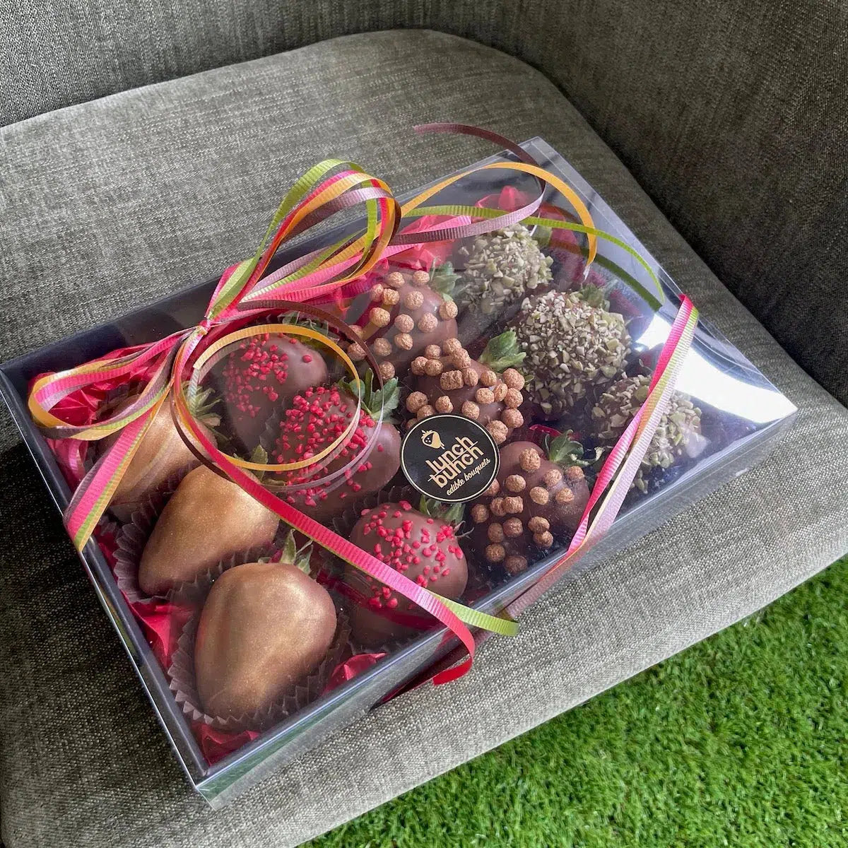 Red Green Christmas Gift Box , Christmas treat box delivery, adelaide same day delivery