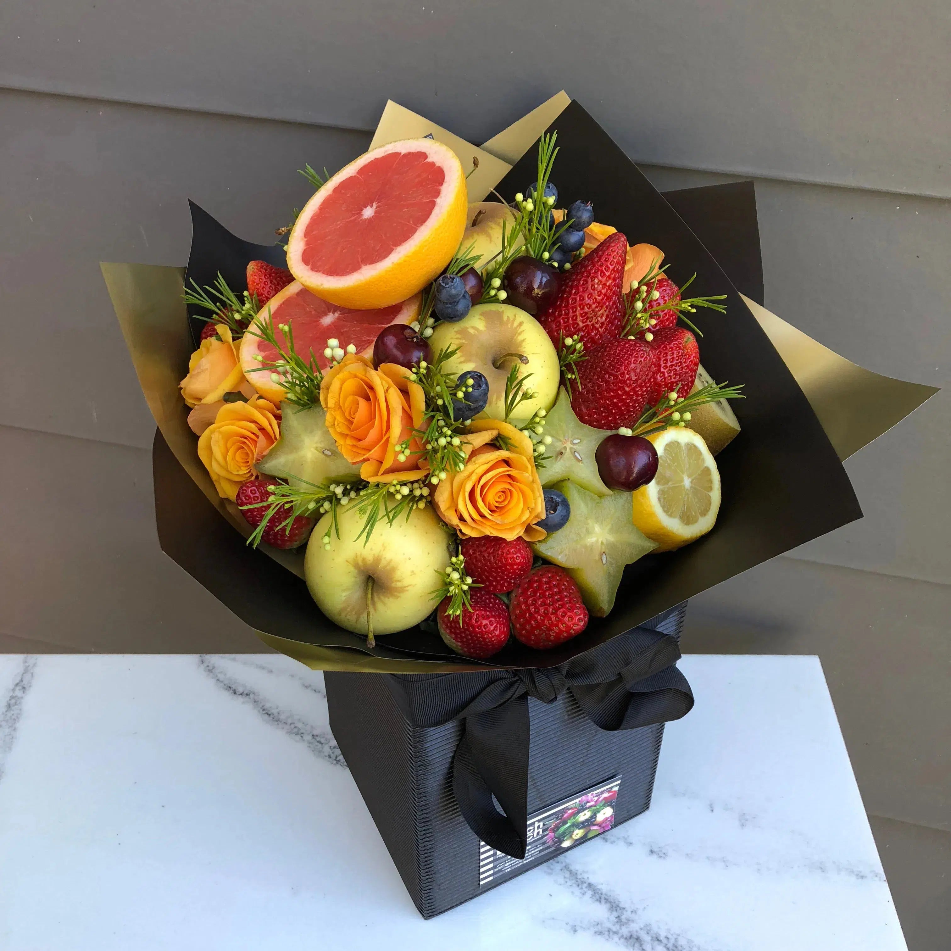 Sunrise Fruit Bouquet-Fruit Bouquets-Lunch Bunch