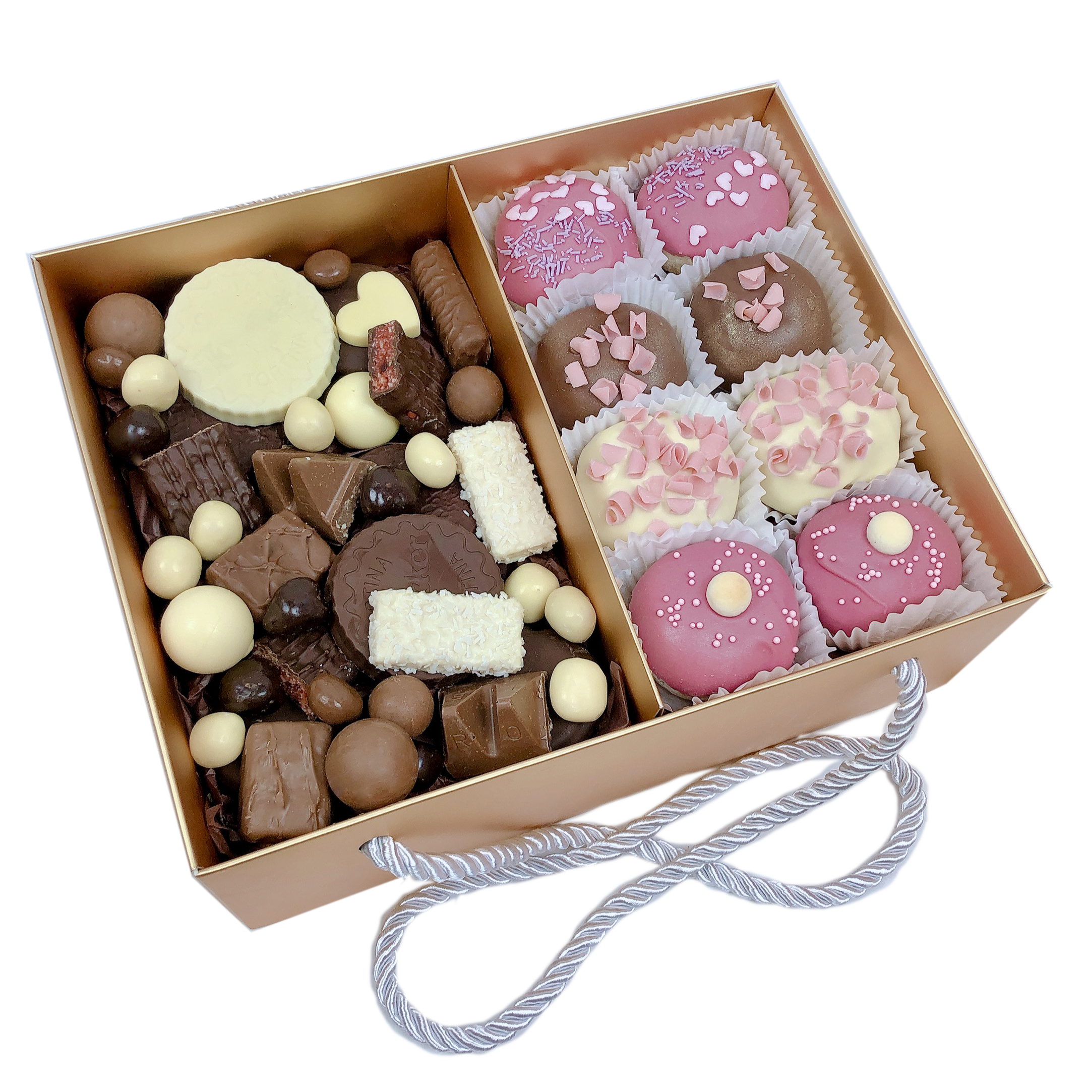 Chocolate Assortment & Donut Gift Hamper, online same day delivery in Adelaide Dessert boxes