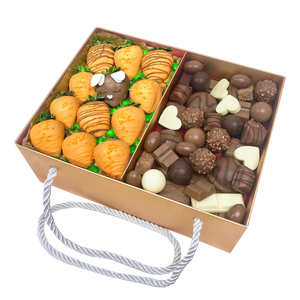 Chocolate Assortment & Strawberry Easter Gift Hamper Easter chocolate delivery next day adelaide order online chocolate delivery Easter dessert delivery is the gift box order online