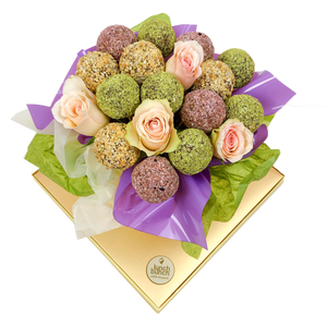 Protein Balls & Flowers Vegan Bouquet