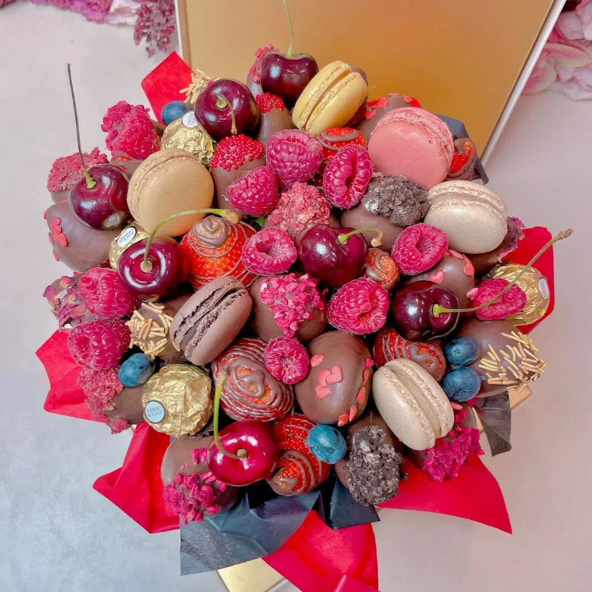 Chocolate Strawberry Bouquets-Lunch Bunch