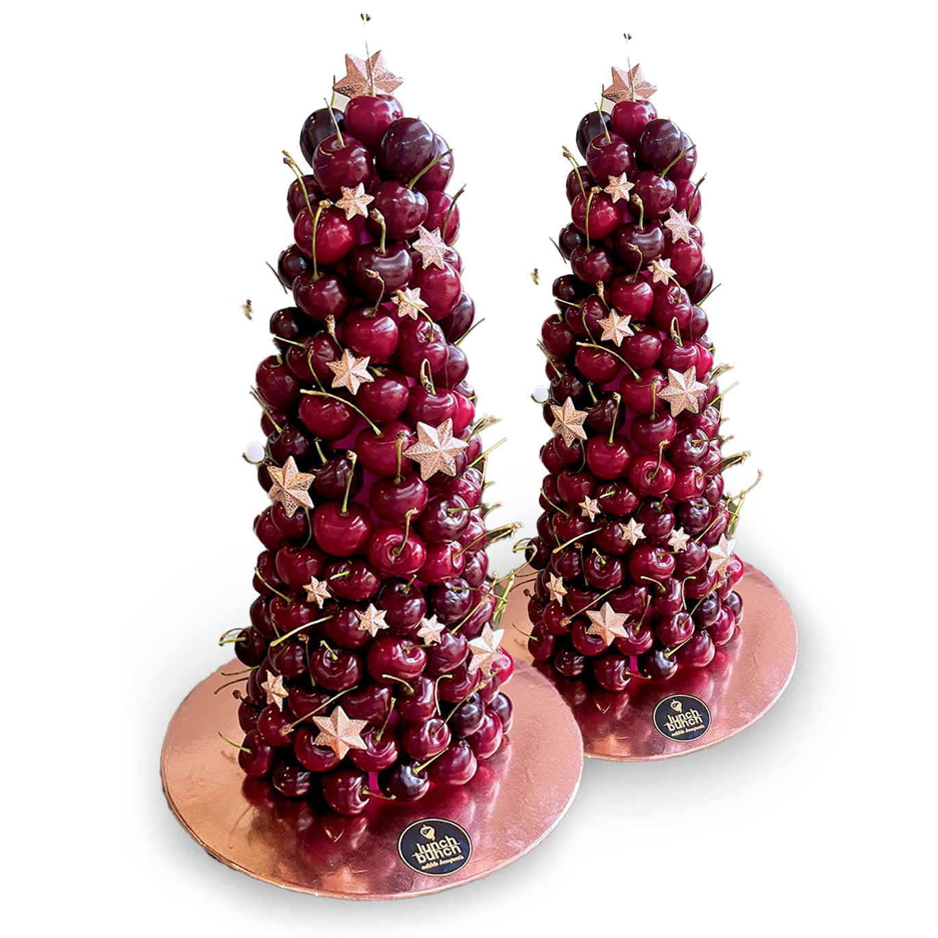 Cherry Tower, dessert tower, Cherry Christmas Tree