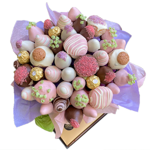 Donut You Love Me Strawberry & Donut Bouquet Large
