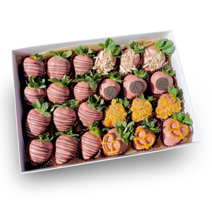 two dozens chocolate covered strawberries box to share, online delivery
