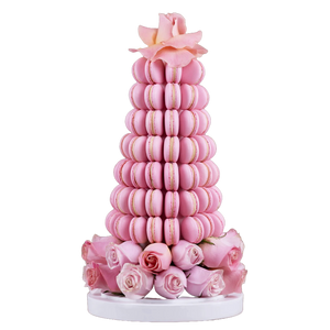 Pink Macaron Tower, Wedding dessert tower Melbourne Delivery