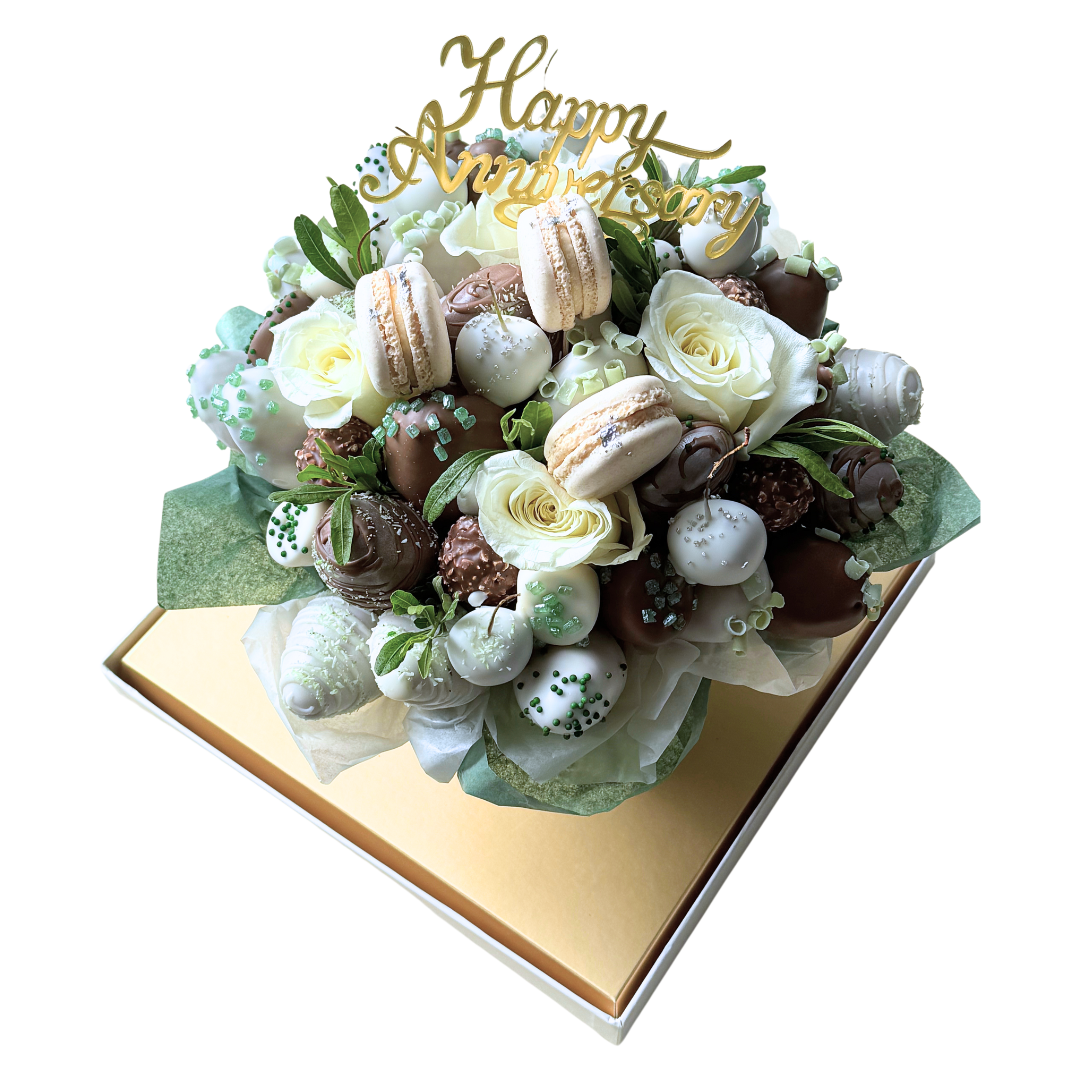 Allure Emerald Anniversary Chocolate Strawberry Bouquet