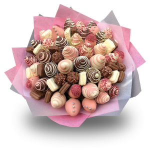 "Baby Girl" Chocolate Strawberry Bouquet Large