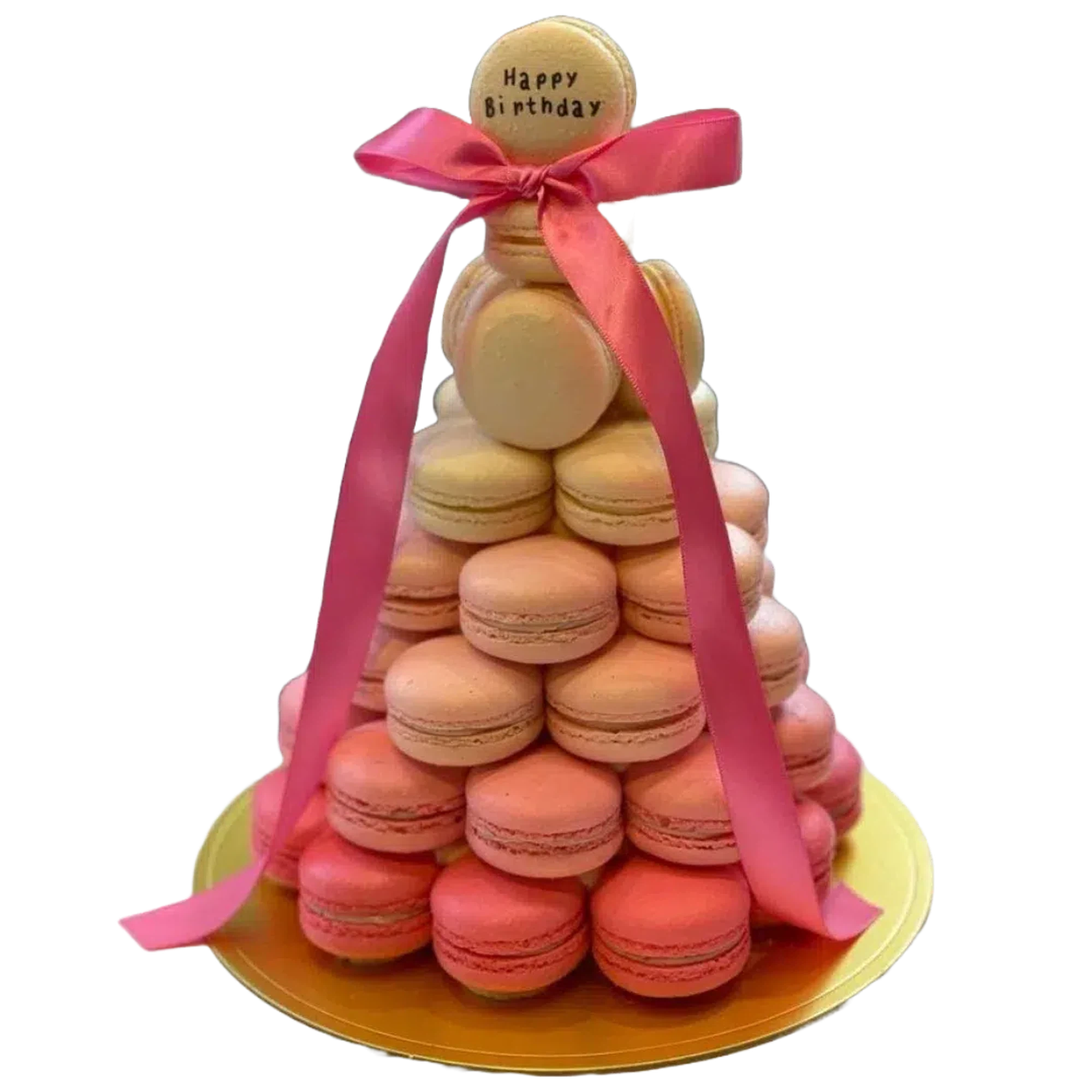 Coloured Macarons Cone Melbourne & Adelaide Delivery. Birthday Macaron Tower 