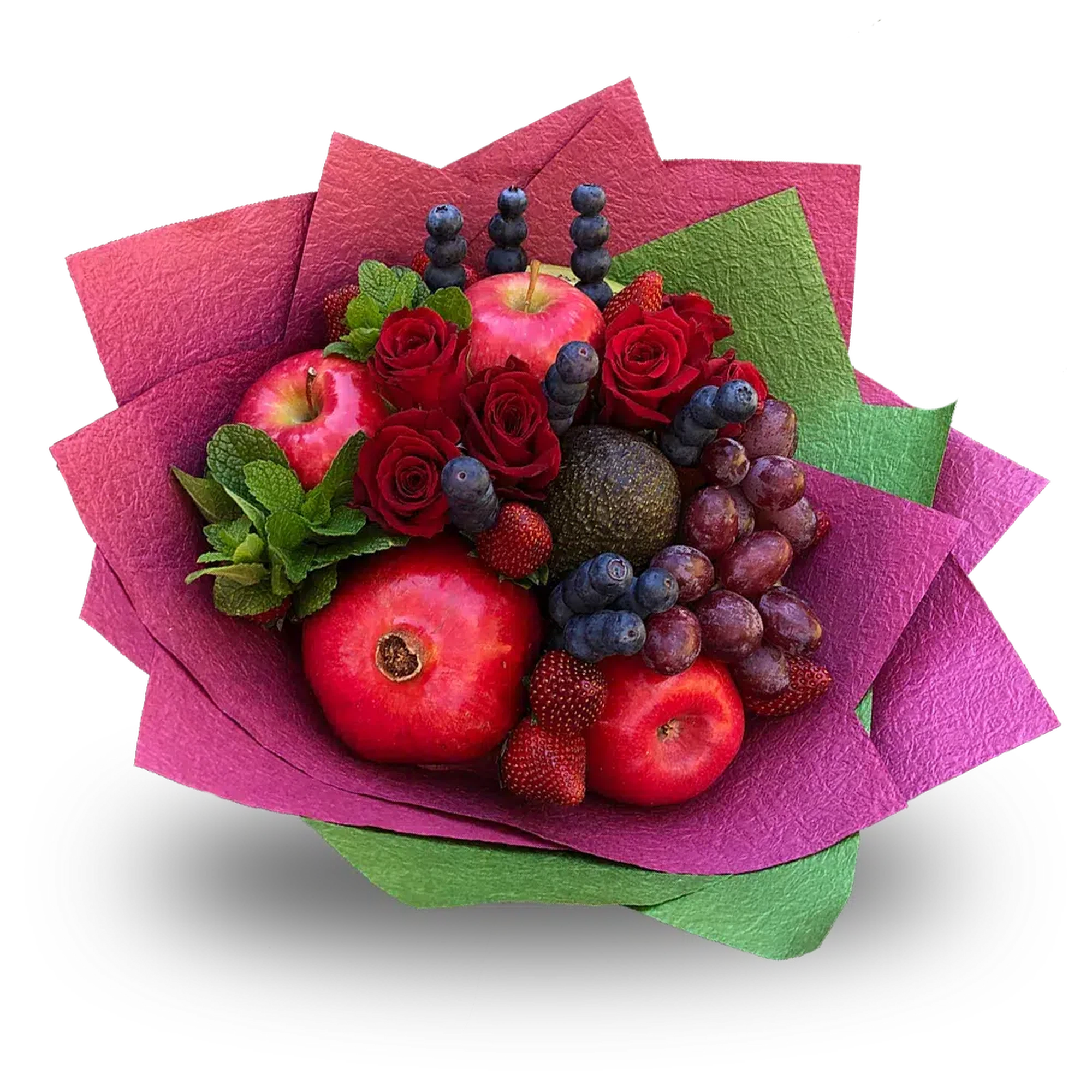 Blueberry Dance Fruit Bouquet-Fruit Bouquets-Lunch Bunch