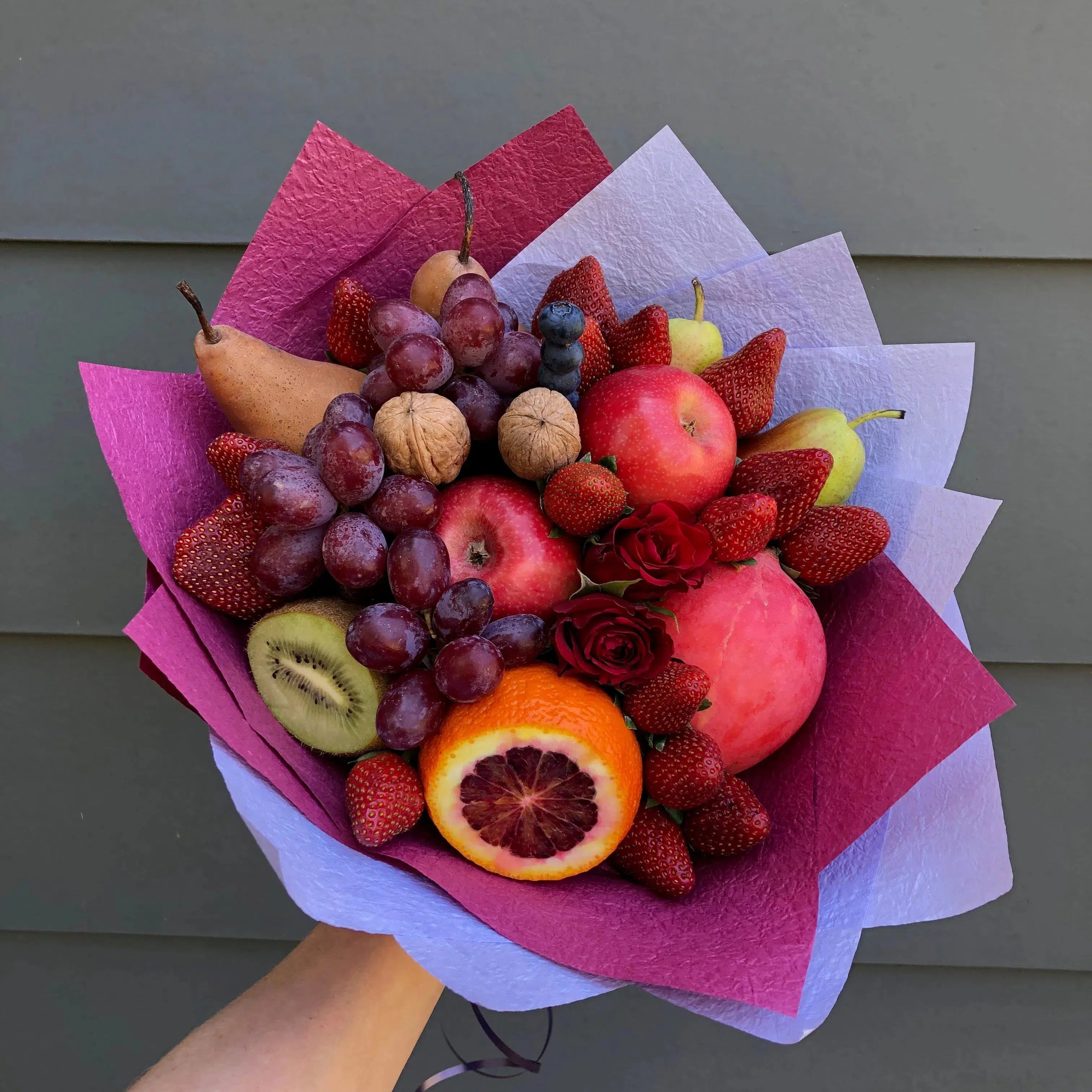 Cardinal Fruit Bouquet-Fruit Bouquets-Lunch Bunch