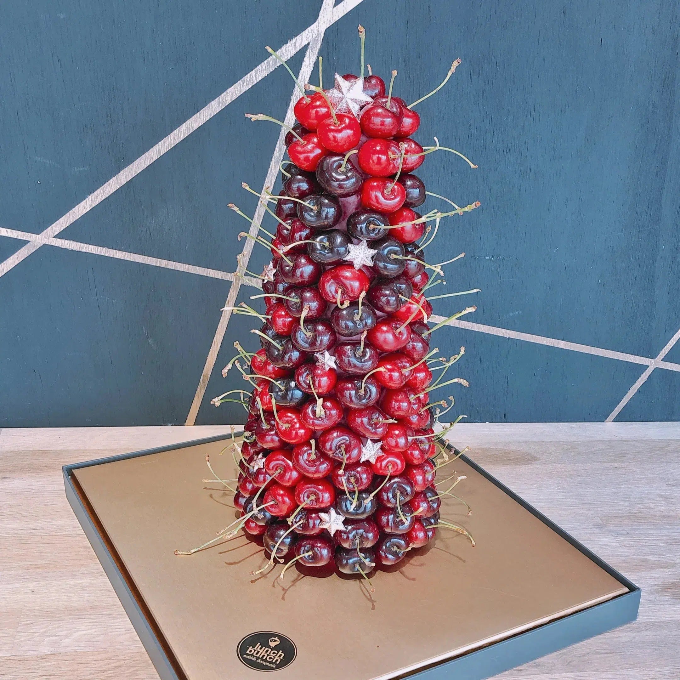 cherry tower edible tower arrangement adelaide hills cherries