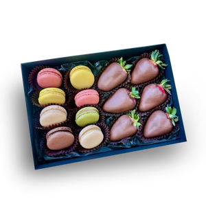 macarons delight delivery box, dessert hamper