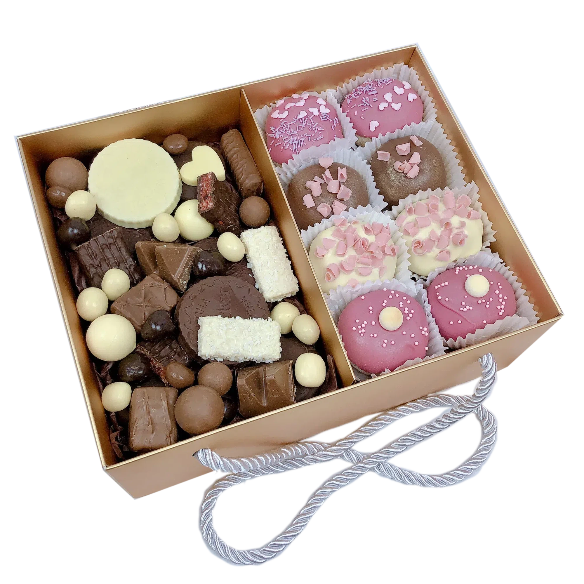 Chocolate Assortment & Donut Gift Hamper, online same day delivery in Adelaide Dessert boxes