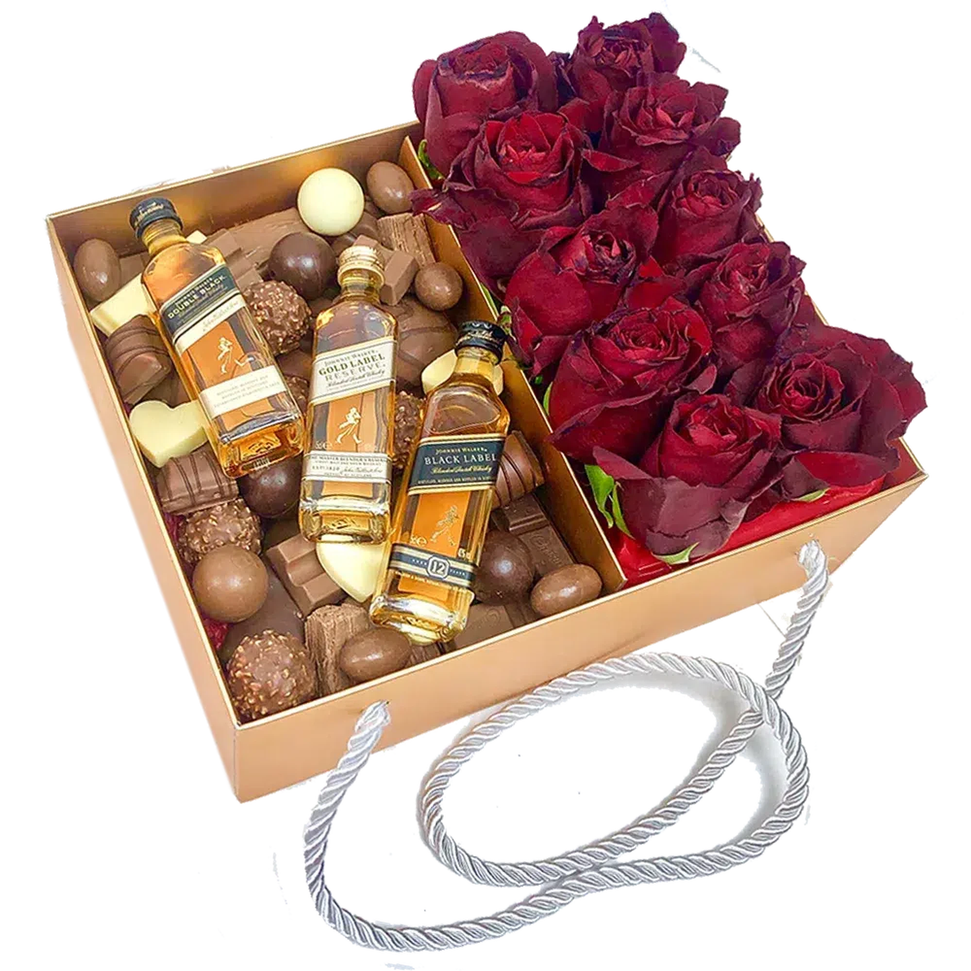 Chocolate Assortment & Roses Gift Hamper chocolate delivery Adelaide chocolate gift hamper same day delivery