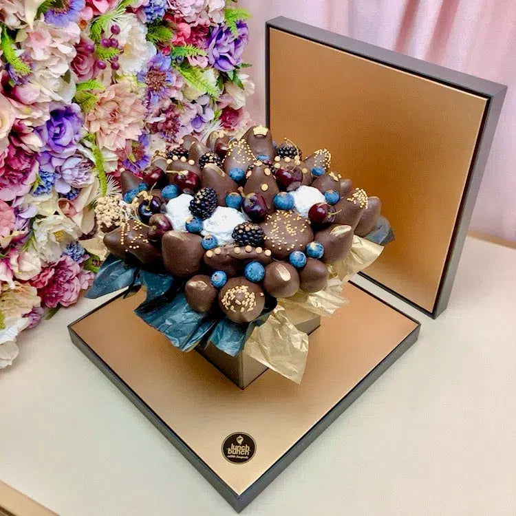 Milk chocolate mini doughnuts Bouquet Natala filled doughnut bouquet chocolate Bouquet delivery Adelaide same day Chocolate delivery