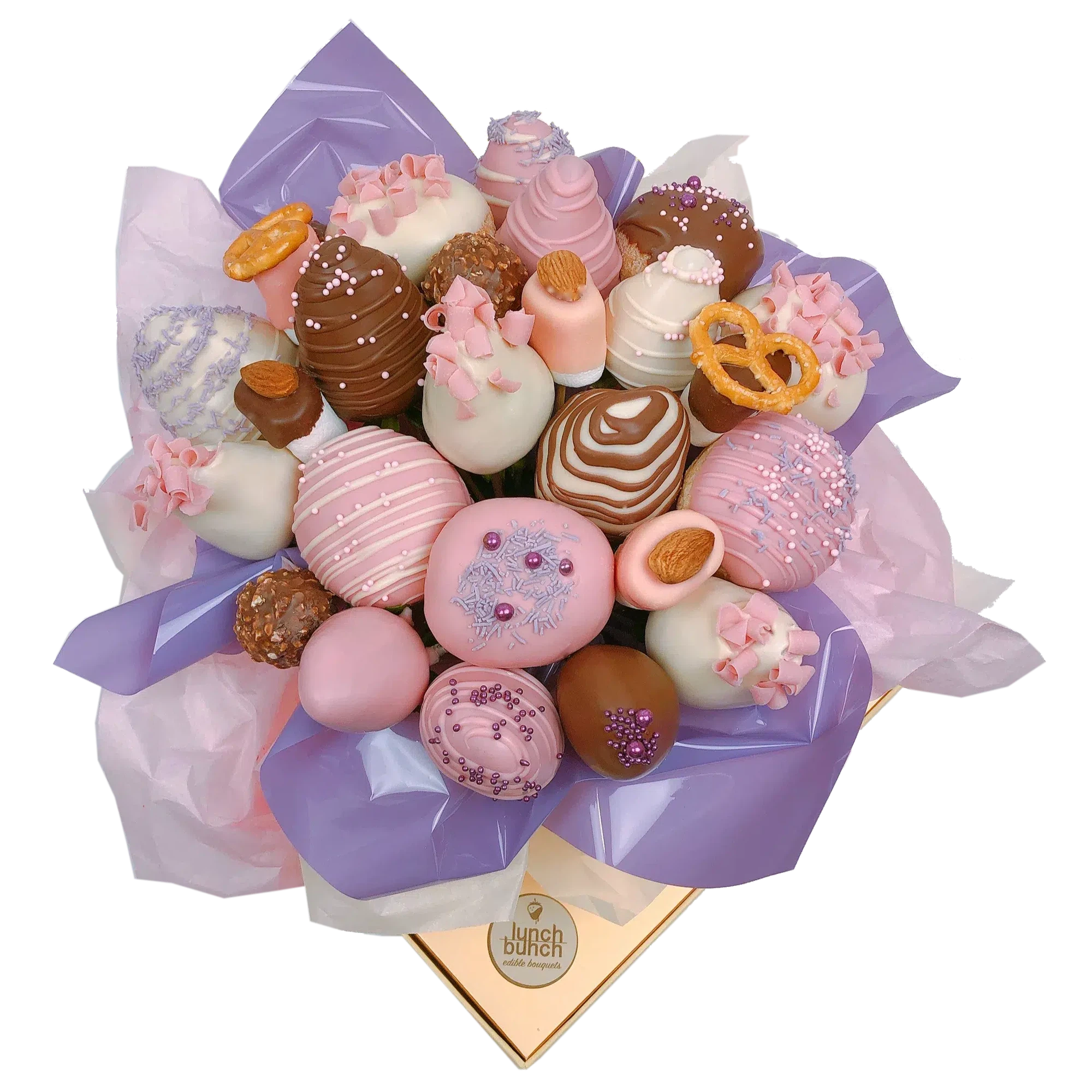 Donut You Love Me Strawberry & Donut Bouquet Italian Zeppole home delivery Adelaide wide