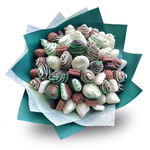 Emerald Jewel Chocolate Strawberry Bouquet-Chocolate Strawberry Bouquets-Lunch Bunch