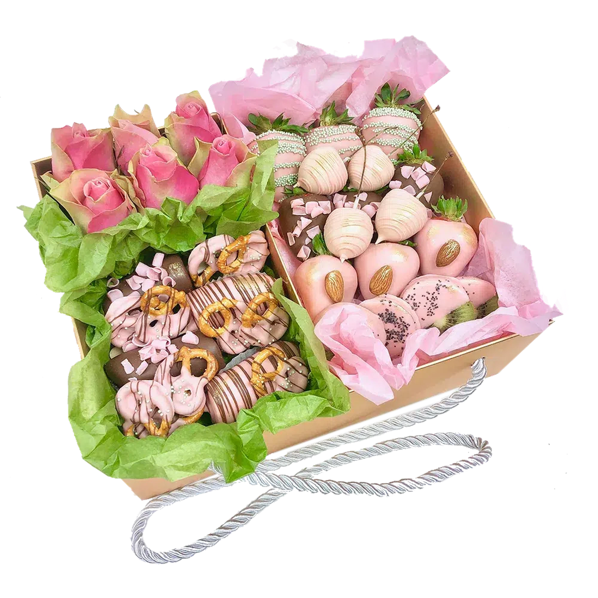 Chocolate covered Fruits, Berries & Flowers Gift Hamper