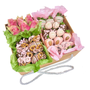 Chocolate covered Fruits, Berries & Flowers Gift Hamper