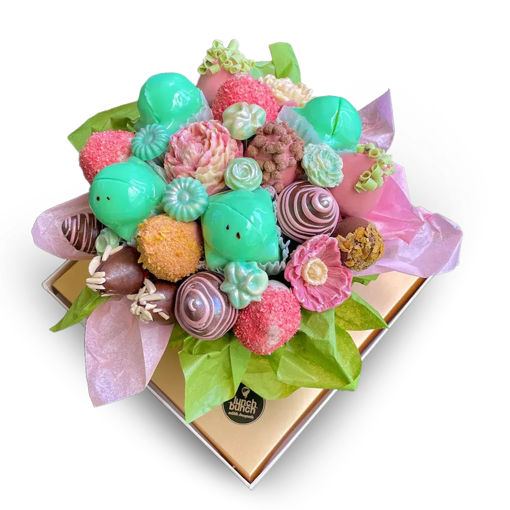 Balfours Frog Cake Bouquet, freddo frog Cake chocolate bouquet, Australian frog cake Bouquet