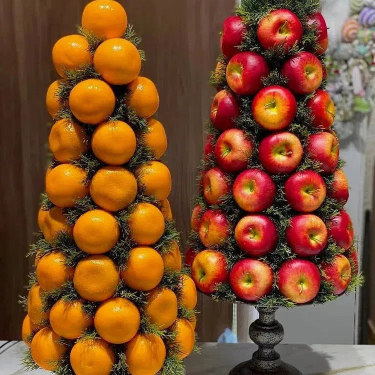 fruit tower centrepiece, mandarines tower and Apple tower for dining table edible arrangement