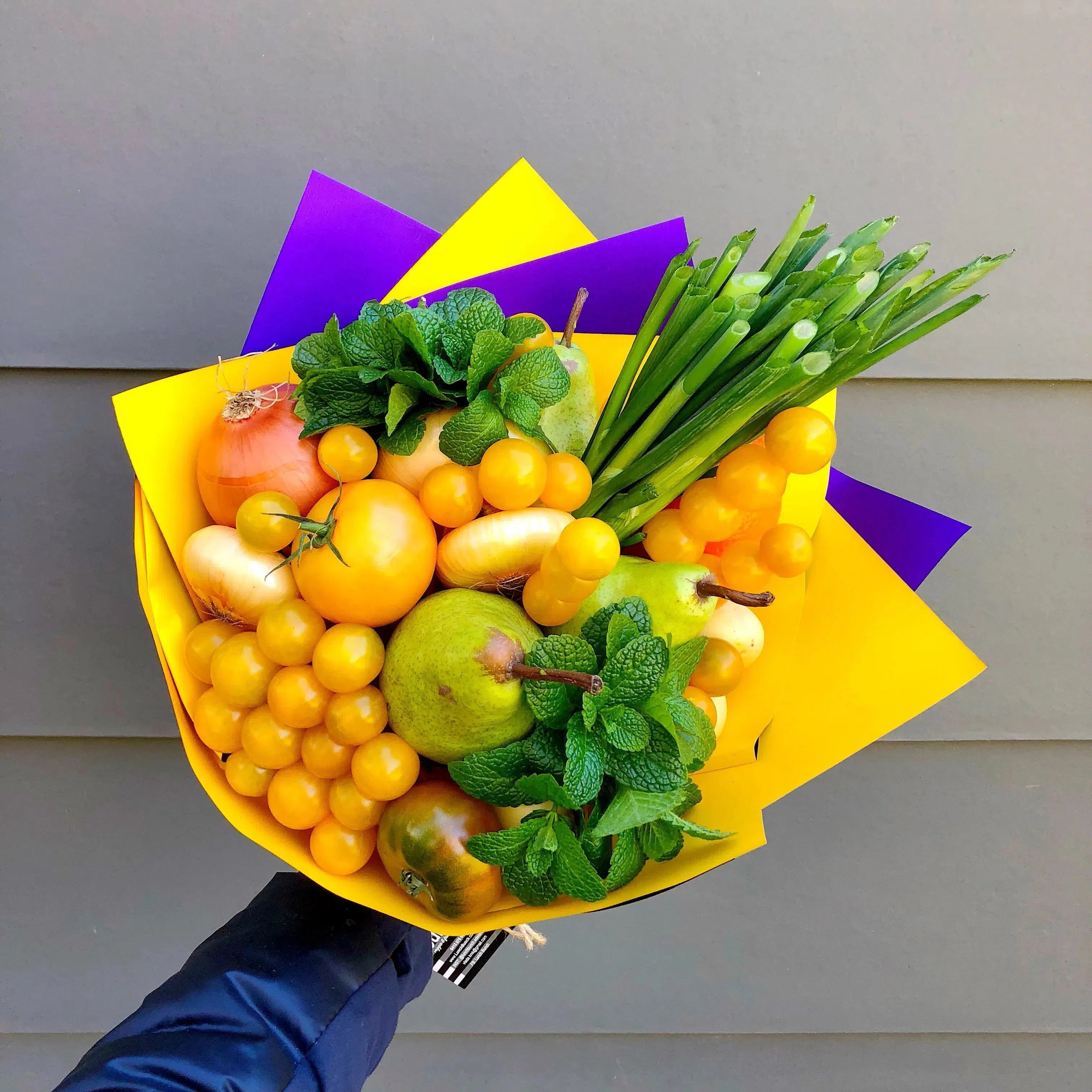 Glary Canary Veggies Bouquet-Event Decor-Lunch Bunch