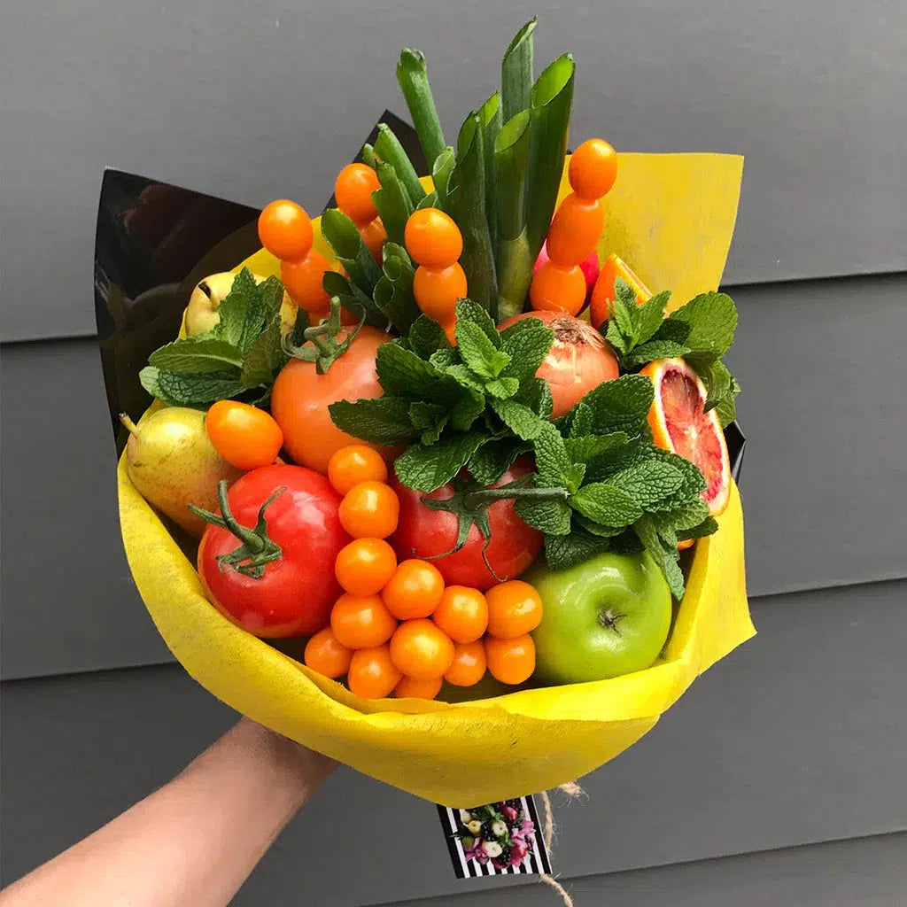 Glary Canary Veggies Bouquet-Event Decor-Lunch Bunch