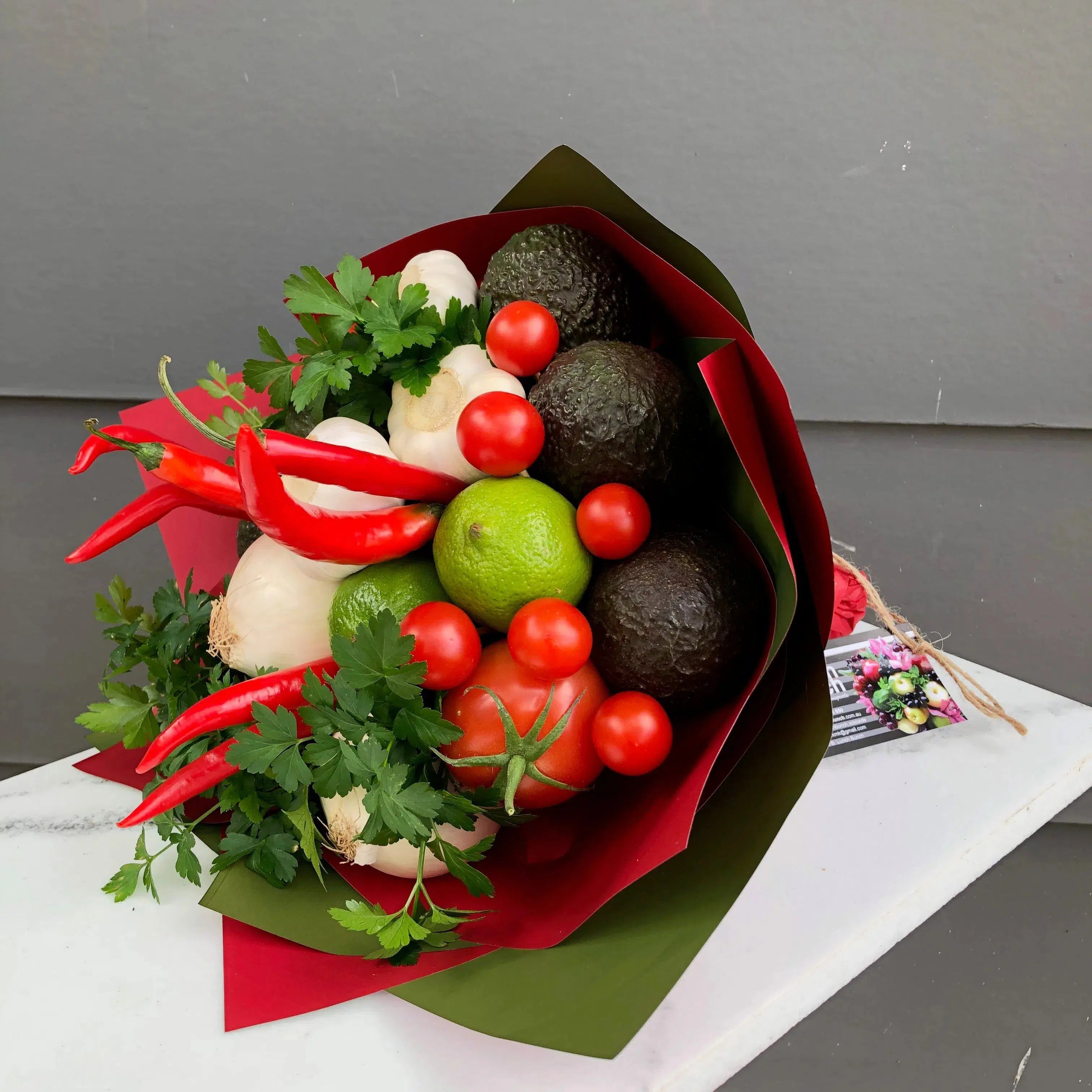 Guacamole Veggies Avocado Bouquet-Fruit Bouquets-Lunch Bunch