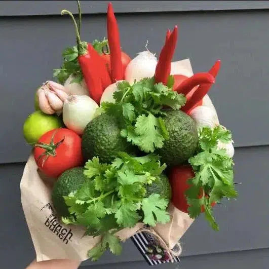 Guacamole Veggies Avocado Bouquet-Fruit Bouquets-Lunch Bunch