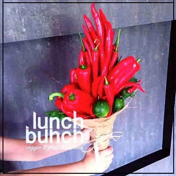 Hot Red Chilly Bouquet-Fruit Bouquets-Lunch Bunch