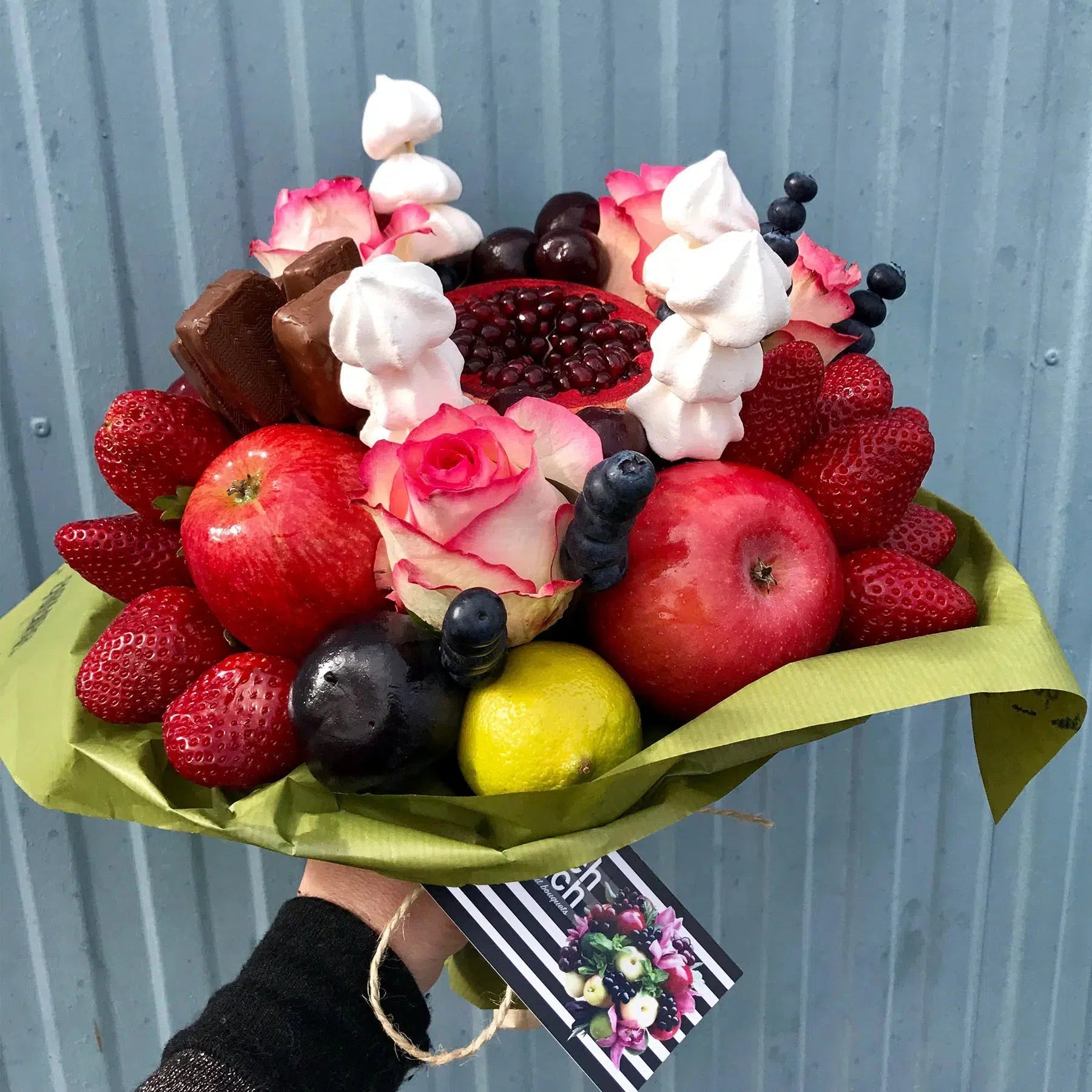 Meringue Spear Fruit Bouquet-Fruit Bouquets-Lunch Bunch