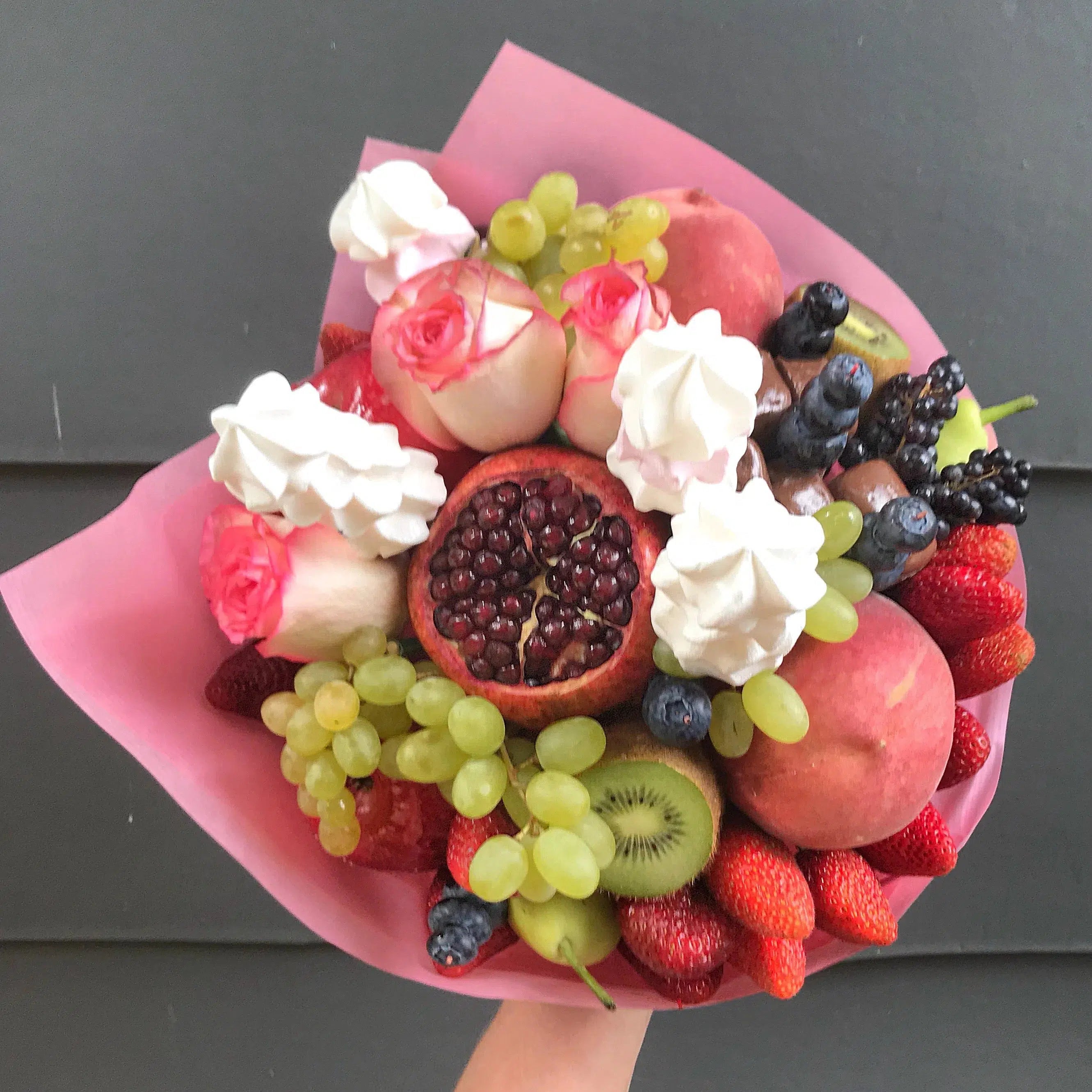 Meringue Spear Fruit Bouquet-Fruit Bouquets-Lunch Bunch