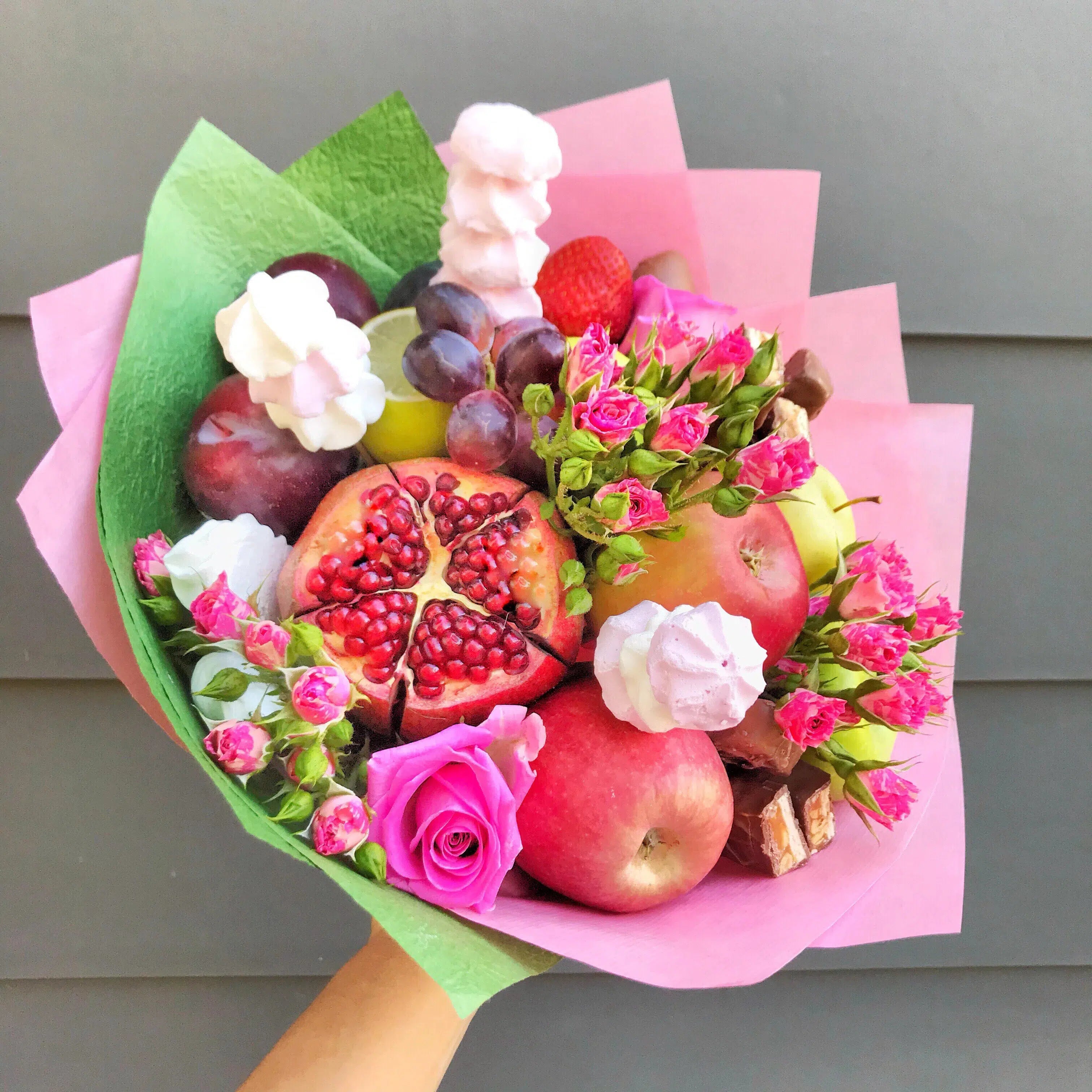 Meringue Spear Fruit Bouquet-Fruit Bouquets-Lunch Bunch