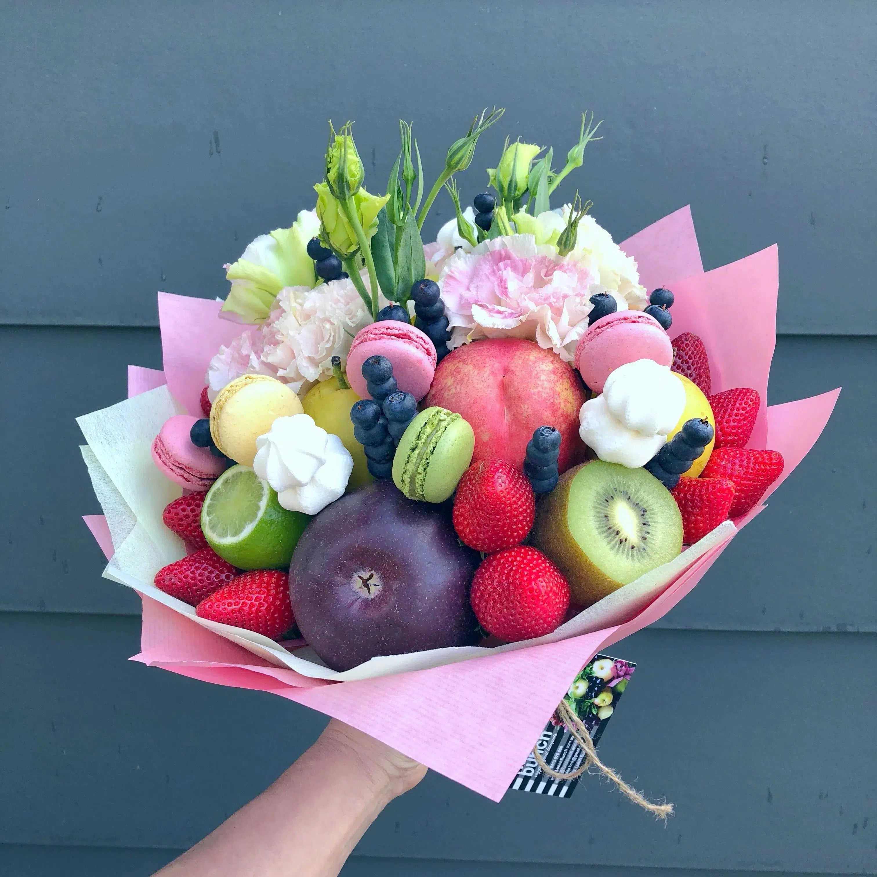 Meringue Spear Fruit Bouquet-Fruit Bouquets-Lunch Bunch